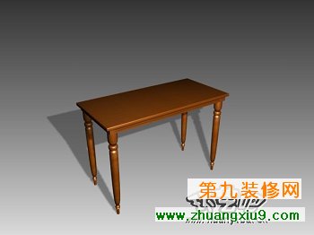 桌子3d模型.桌椅含dwg格式的cad图4